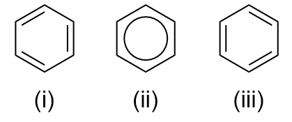Different structures of benzene. 